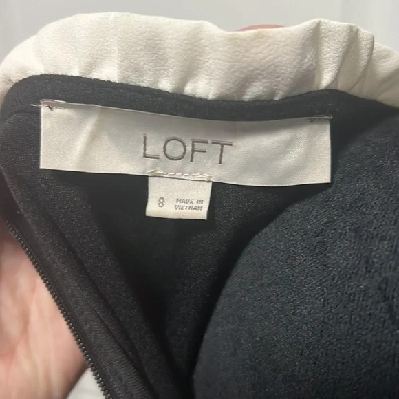 Loft Women’s Long Sleeve Black Mini Dress size 8 - Picture 8 of 9